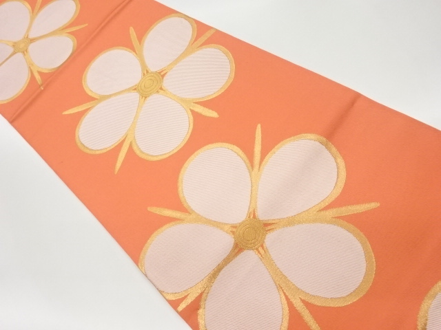 リサイクル　梅模様織出し袋帯